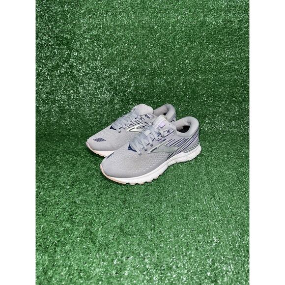 Brooks Adrenaline GTS 19 Grey Purple Running Shoes Womens Size 6.5 D 1202841D060 - Picture 3 of 9
